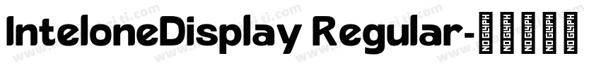 InteloneDisplay Regular字体转换